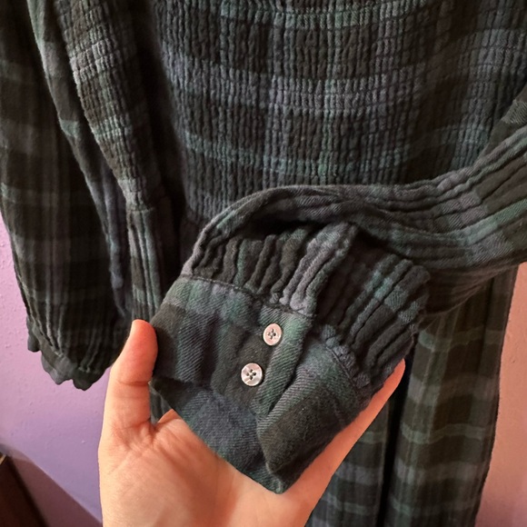 Madewell Lightspun Lucie Long Sleeve Smocked Midi Dress in Livonia - Picture 6 of 13